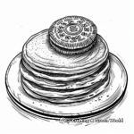 Oreo Pancakes Coloring Pages 4