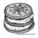 Oreo Sandwich Cookie Coloring Page 2