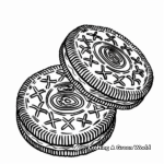 Oreo Sandwich Cookie Coloring Page 3