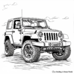 Oscar Mike Military Edition Jeep Wrangler Coloring Pages 4