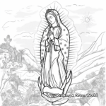 Our Lady of Guadalupe and Juan Diego Coloring Pages 3