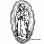 Our Lady of Guadalupe in Heaven Coloring Pages 3