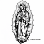 Our Lady of Guadalupe Portrait Coloring Pages 1