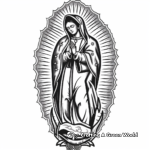 Our Lady of Guadalupe Portrait Coloring Pages 3