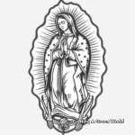 Our Lady of Guadalupe Portrait Coloring Pages 4
