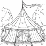 Outdoor Music Festival Tent Coloring Pages 1