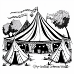 Outdoor Music Festival Tent Coloring Pages 2