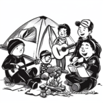 Outdoor Music Festival Tent Coloring Pages 3