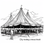 Outdoor Music Festival Tent Coloring Pages 4