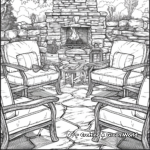 Outdoor Patio Design Coloring Pages 1