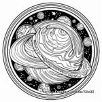 Outer Space-Themed Mandala Coloring Pages 2