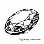 Oval Gemstone Coloring Pages for Aspiring Jewelers 3