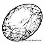 Oval Gemstone Coloring Pages for Aspiring Jewelers 4