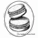 Oval Macaron Coloring Pages for Sweet Lovers 2
