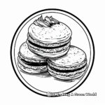 Oval Macaron Coloring Pages for Sweet Lovers 3