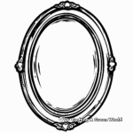 Oval-Shaped Mirror Reflection Coloring Pages 4