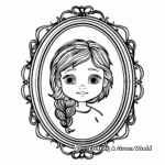 Oval-Shaped Portrait Frames Coloring Pages 2