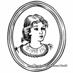 Oval-Shaped Portrait Frames Coloring Pages 3