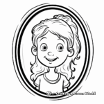 Oval-Shaped Portrait Frames Coloring Pages 4