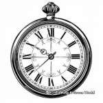 Oval-Shaped Watch Faces Coloring Pages for Timekeepers 4