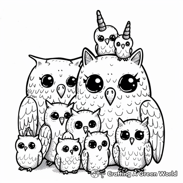 Owlicorn Coloring Pages Free & Printable!