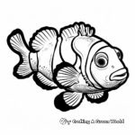 Pacific Clownfish Coloring Pages 2