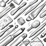 Painting Accessories Coloring Pages: Brushes, Sponges & More 4