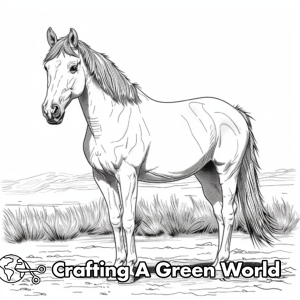 Quarter Horse Coloring Pages - Free &amp; Printable!