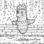 Party-Themed Pinata Coloring Pages 3