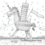 Party-Themed Pinata Coloring Pages 4