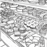 Pastry Counter Coloring sheets 2