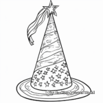 Patriotic Fourth of July Party Hat Coloring Pages 3