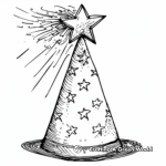 Patriotic Fourth of July Party Hat Coloring Pages 4