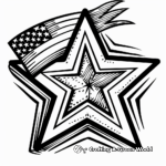 Patriotic Star Coloring Pages for the Fourth of July 1