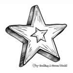 Patriotic Star Coloring Pages for the Fourth of July 3
