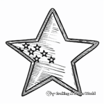 Patriotic Star Coloring Pages for the Fourth of July 4