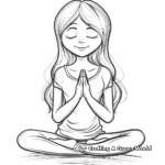 Peaceful Meditation Faith Coloring Pages for Adults 2