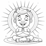 Peaceful Meditation Faith Coloring Pages for Adults 4