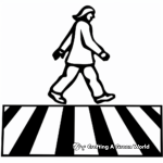 Pedestrian Crossing Sign Printable Coloring Pages 4