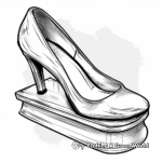 Peep Toe High Heel Coloring Pages 3