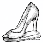 Peep Toe High Heel Coloring Pages 4