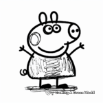 Peppa Pig Comic Coloring Pages 1