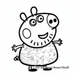 Peppa Pig Comic Coloring Pages 4