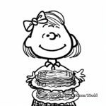 Peppermint Patty Christmas Scene Coloring Pages 1