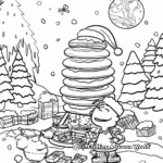 Peppermint Patty Christmas Scene Coloring Pages 4