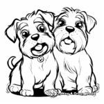 Pet Lovers Cute Hard Coloring Pages 1