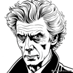 Peter Capaldi as Twelfth Doctor Coloring Pages 2