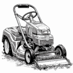 Petrol Lawn Mower Coloring Pages 2