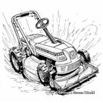 Petrol Lawn Mower Coloring Pages 3