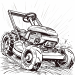 Petrol Lawn Mower Coloring Pages 4